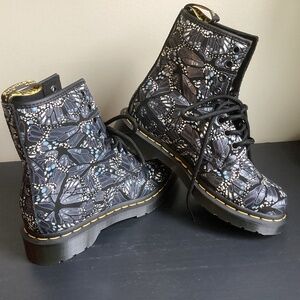 NEW Ladies Dr. Martens 1460 Butterfly Print Suede Boots Size 5 NEW